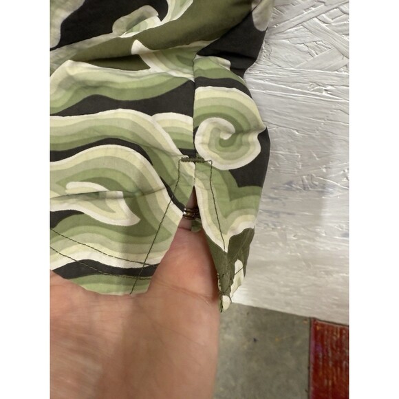 VTG Patagonia Pataloha Womens Kokawe Pant Green Swirl Print Size 6 - Picture 7 of 10